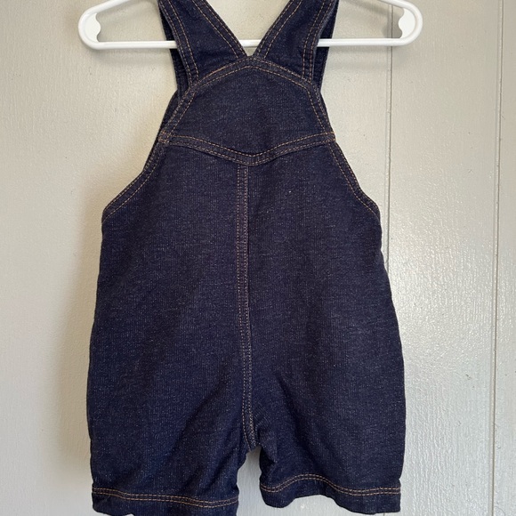 Carters Baby Girl Boy Denim Shortall Overall - Picture 3 of 4